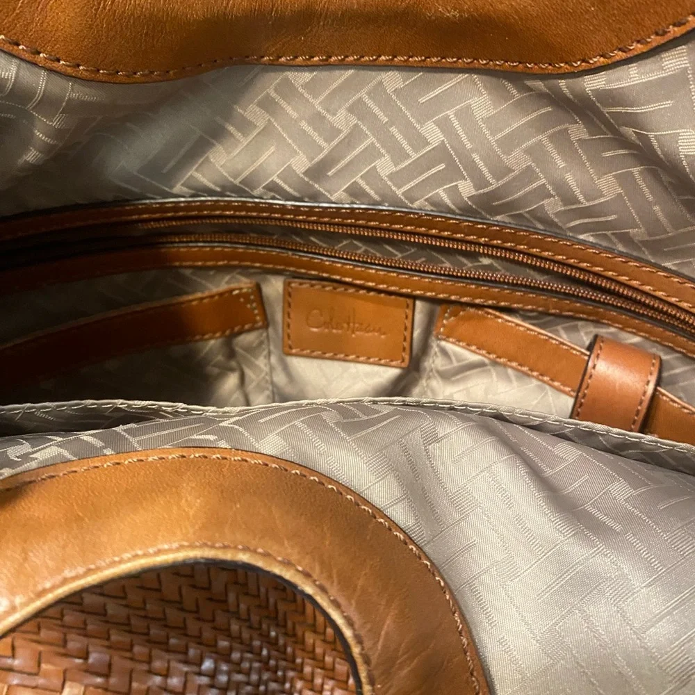 Cole Haan Genevieve Woven Leather Handbag - Picture 3 of 11